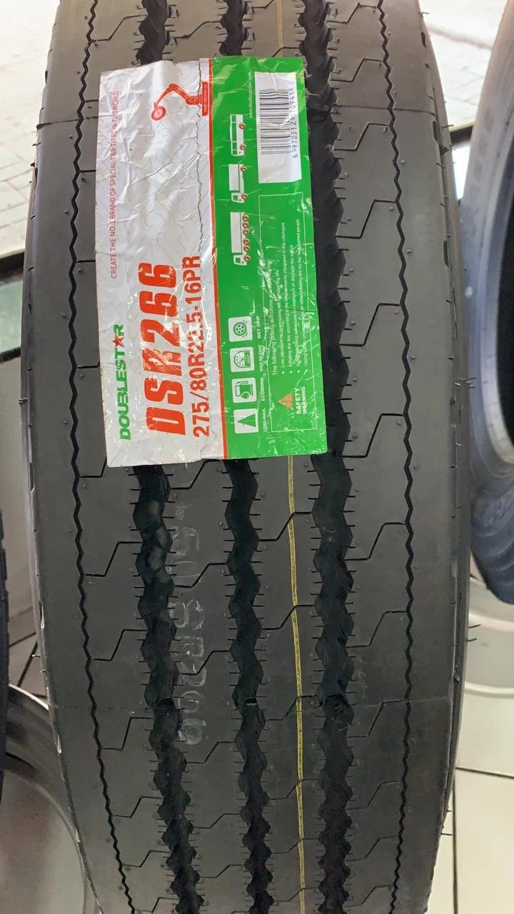 Doublestar DSR266 275/80 R22.5 Liso 275/80 R22.5 para caminhão — RG Pneus Barretos