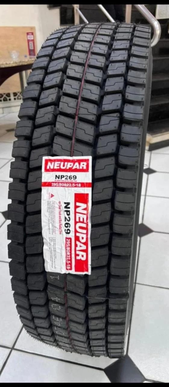 Neupar NP269 295/80 R22.5 Borrachudo 295/80 R22.5 para caminhão — RG Pneus Barretos