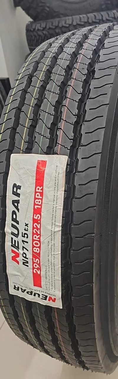 Pneu Neupar NP715 TX 295/80R22.5 Liso 295/80R22.5 novo para caminhão — RG Pneus Barretos