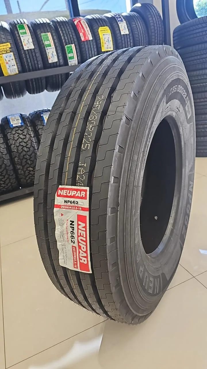 Neupar NP662 295/80R22.5 Liso 295/80R22.5 para caminhão — RG Pneus Barretos