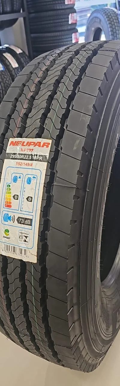 Pneu Neupar NP777 295/80R22.5 Liso 295/80R22.5 novo para caminhão — RG Pneus Barretos