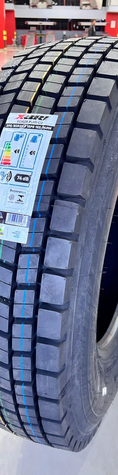 Pneu XBRI FORZA PLUS C2 295/80R22.5 Borrachudo 295/80R22.5 novo para caminhão — RG Pneus Barretos