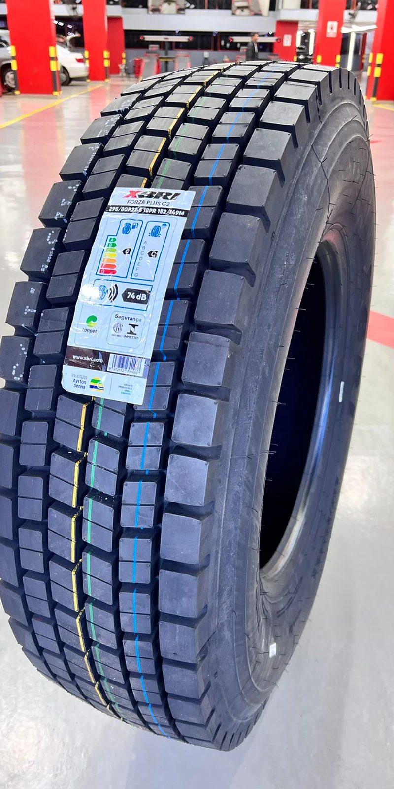 XBRI FORZA PLUS C2 295/80R22.5 Borrachudo 295/80R22.5 para caminhão — RG Pneus Barretos