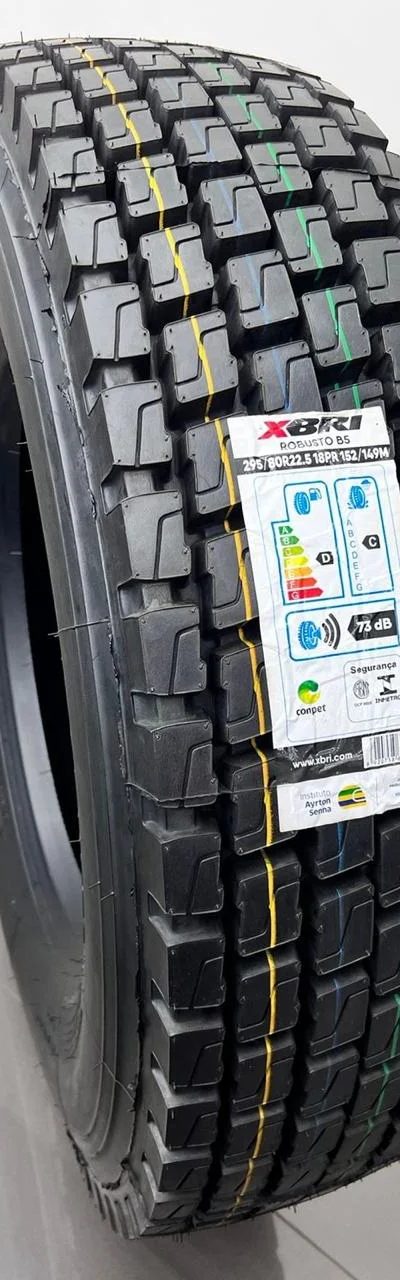 Pneu XBRI Robusto B5 295/80R22.5 Borrachudo 295/80R22.5 novo para caminhão — RG Pneus Barretos